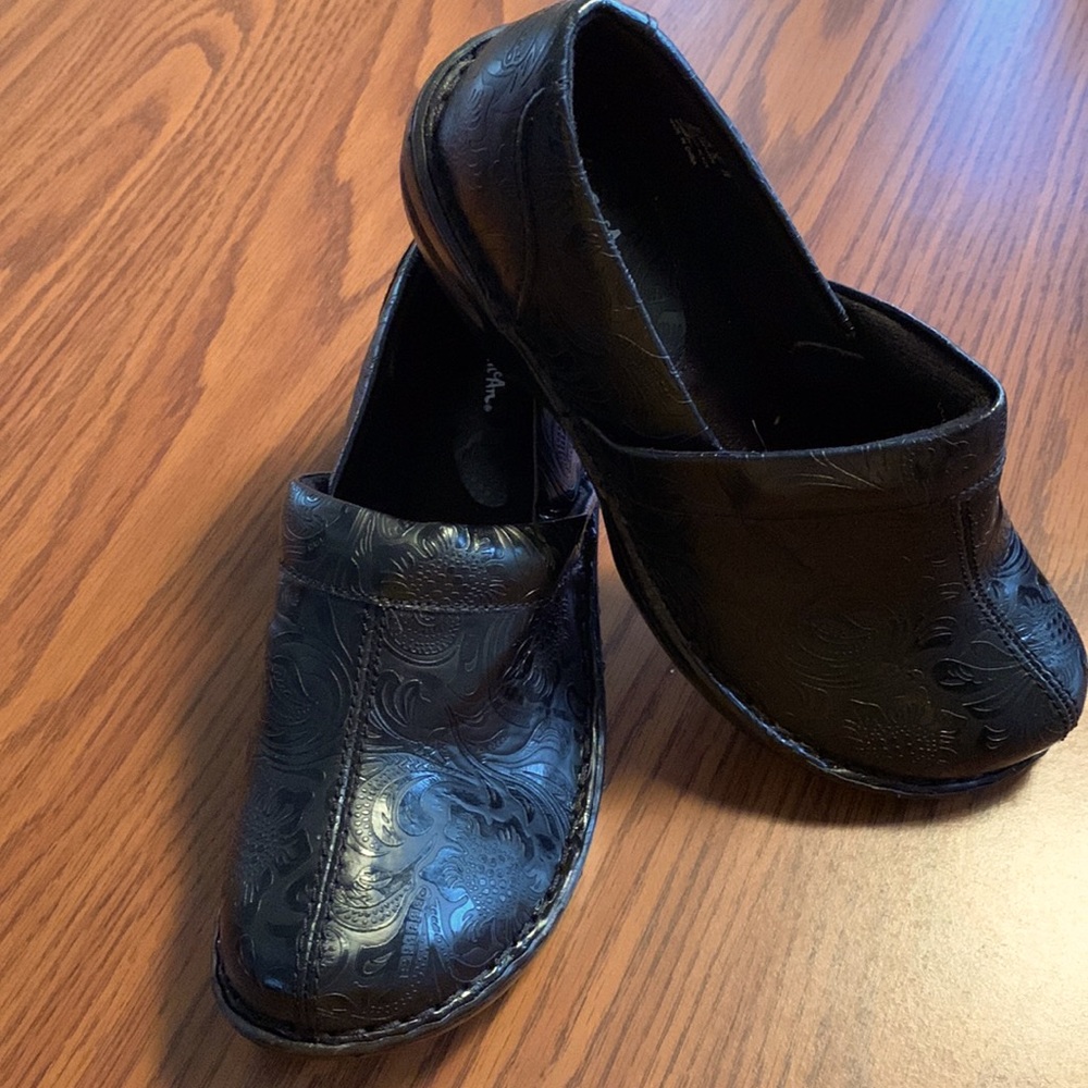 Thom Mcan tooled clog shoe